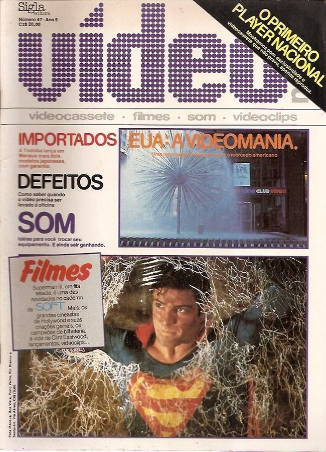VIDEO NEWS (Br) magazine side cover Issue 47  1986