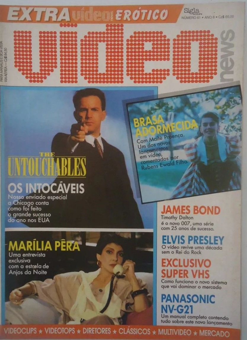 VIDEO NEWS (Br) magazine side cover Issue 61  1987