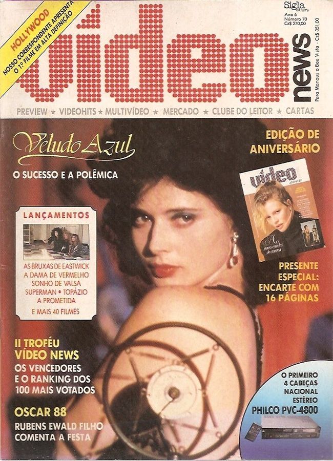VIDEO NEWS (Br) magazine side cover Issue 70  1988