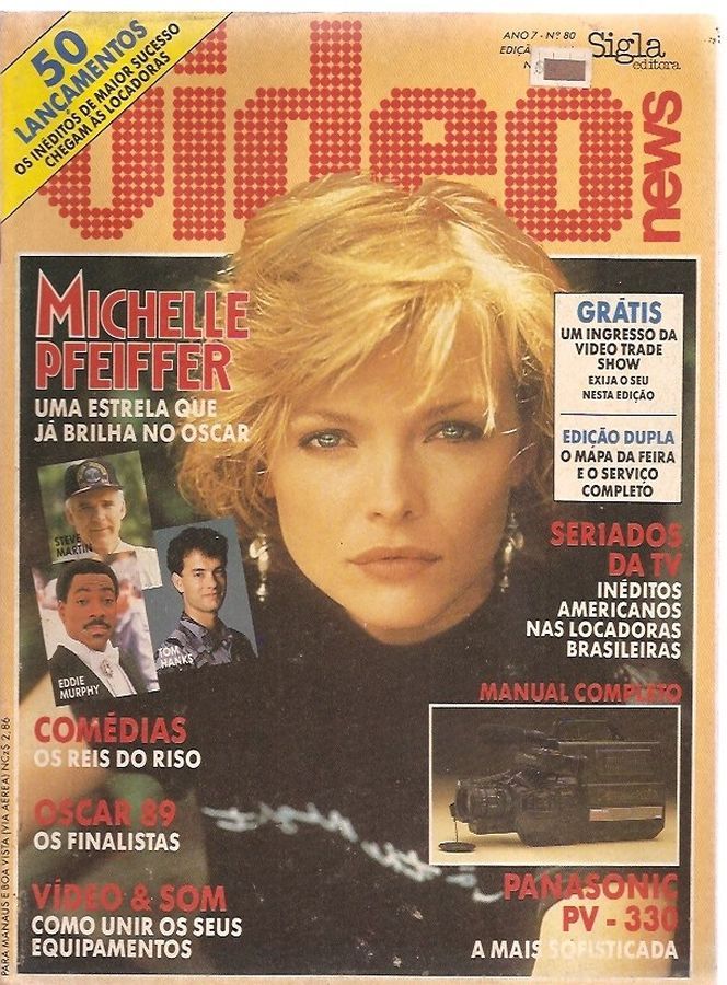 VIDEO NEWS (Br) magazine side cover Issue 80  1989
