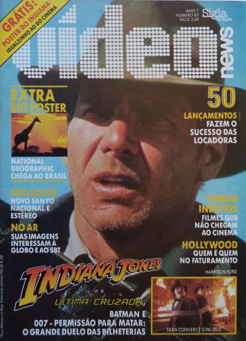 VIDEO NEWS (Br) magazine side cover Issue 83  1989
