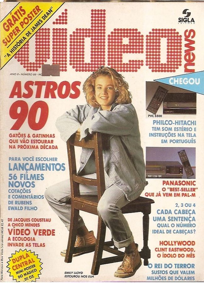 VIDEO NEWS (Br) magazine side cover Issue 88  1989