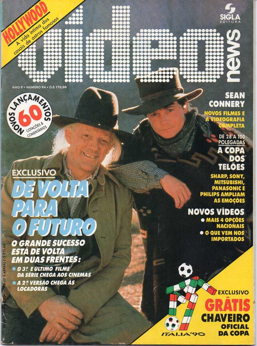 VIDEO NEWS (Br) magazine side cover Issue 94  1990