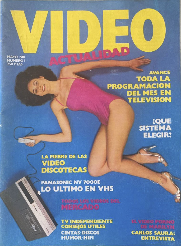 VIDEO ACTUALIDAD magazine side cover Issue 1  May 1981