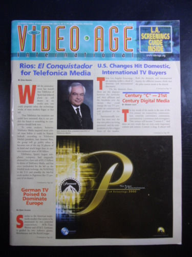 VIDEO AGE INTERNATIONAL magazine side cover  May 2000
