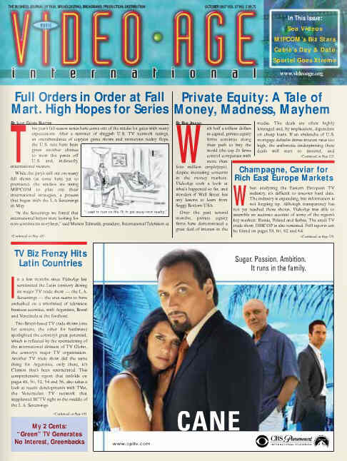 VIDEO AGE INTERNATIONAL magazine side cover Issue 27 October 2007