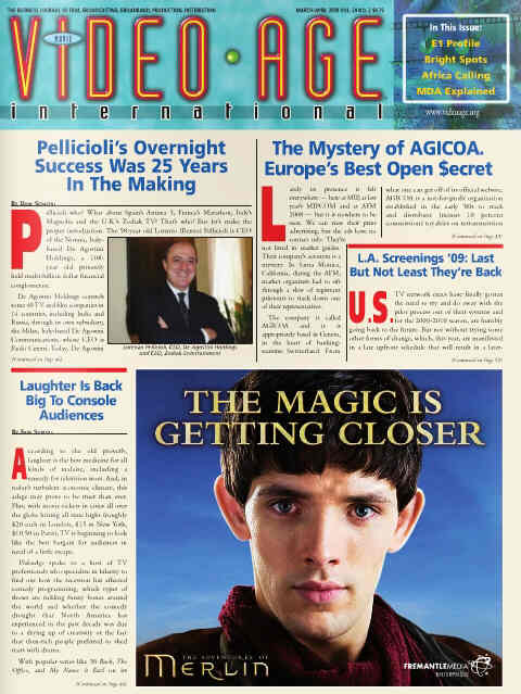 VIDEO AGE INTERNATIONAL magazine side cover Issue 29 March/April 2009