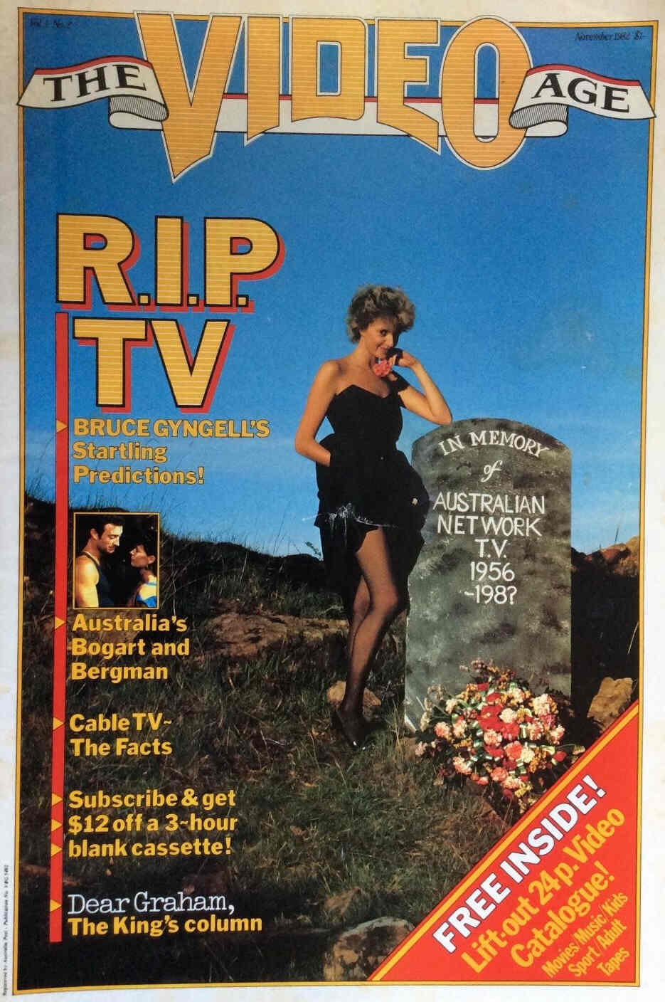 VIDEO AGE | THE magazine side cover November 1982
