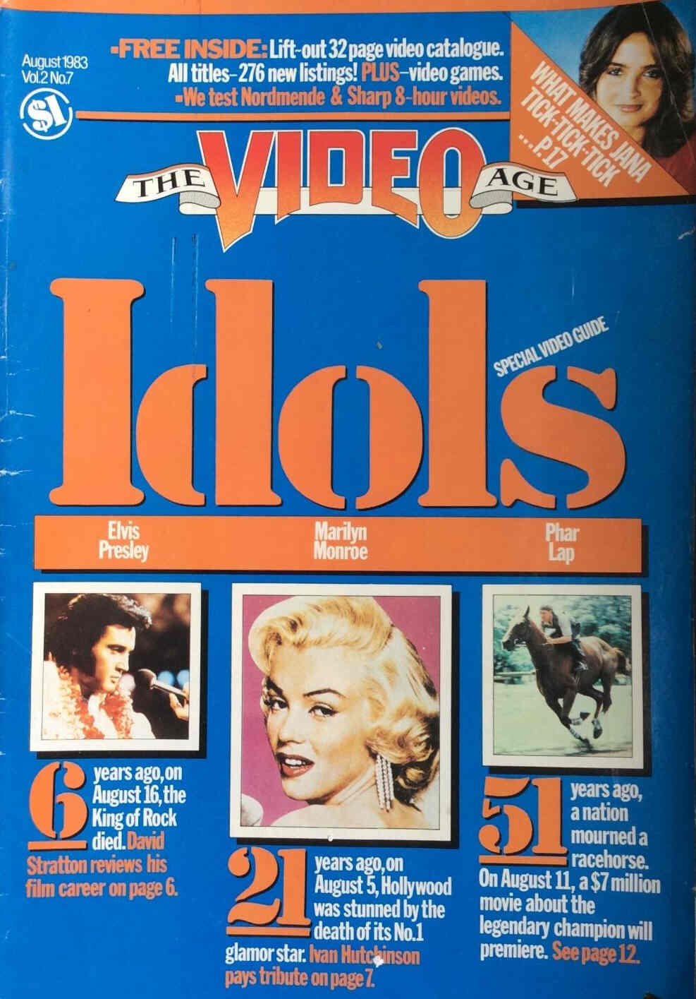 VIDEO AGE | THE magazine side cover August 1983