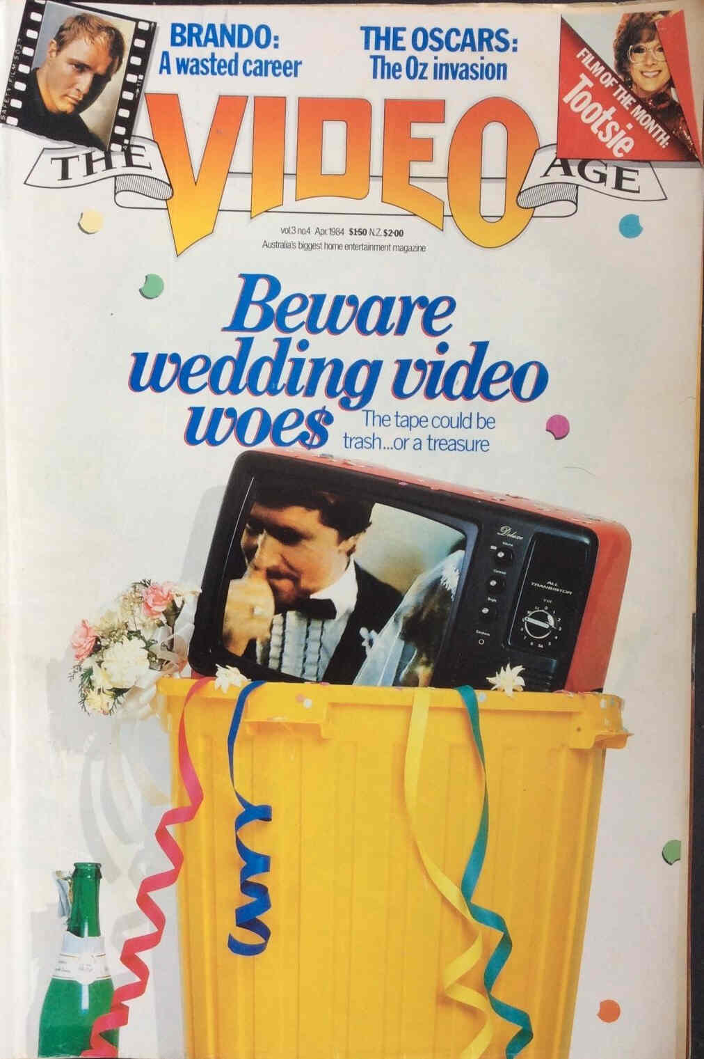 VIDEO AGE | THE magazine side cover April 1984