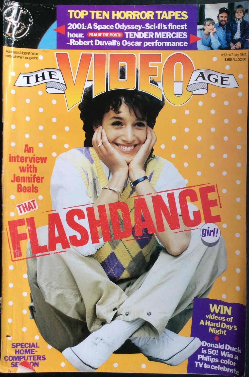 VIDEO AGE | THE magazine side cover July 1984