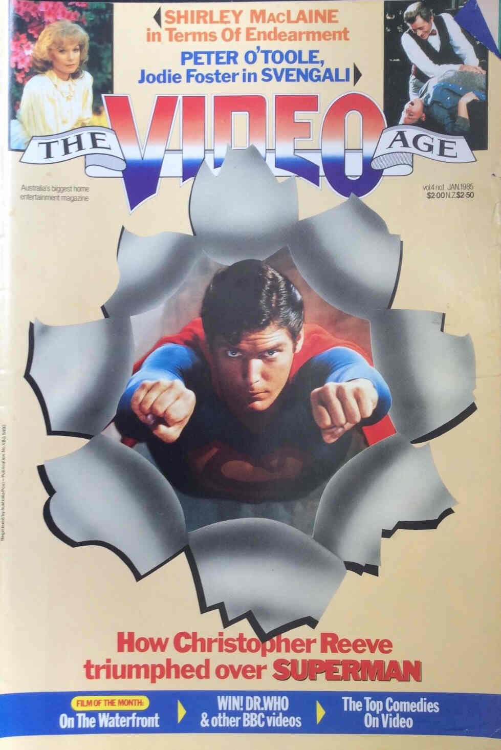 VIDEO AGE | THE magazine side cover January 1985