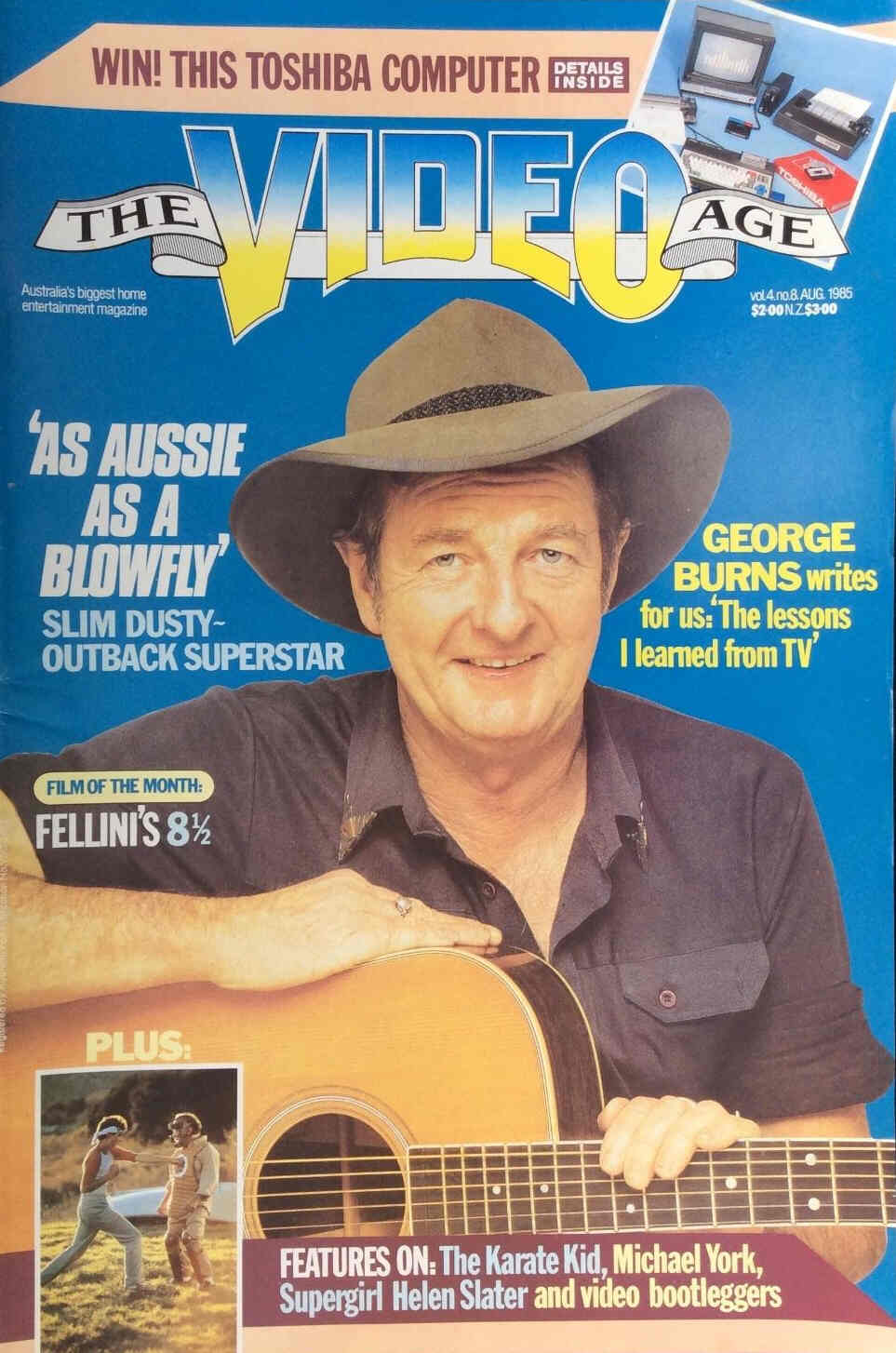 VIDEO AGE | THE magazine side cover August 1985