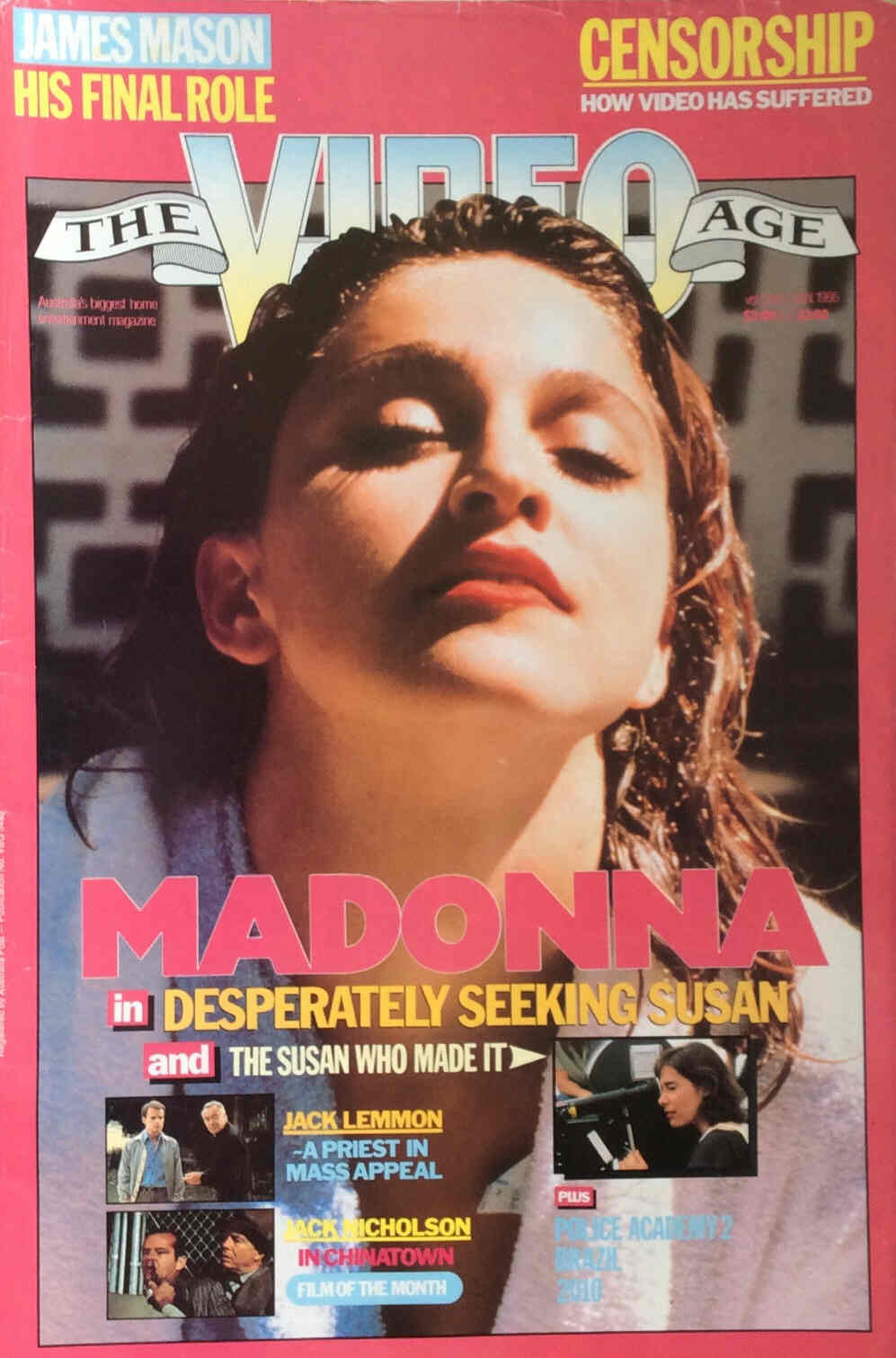 VIDEO AGE | THE magazine side cover January 1986