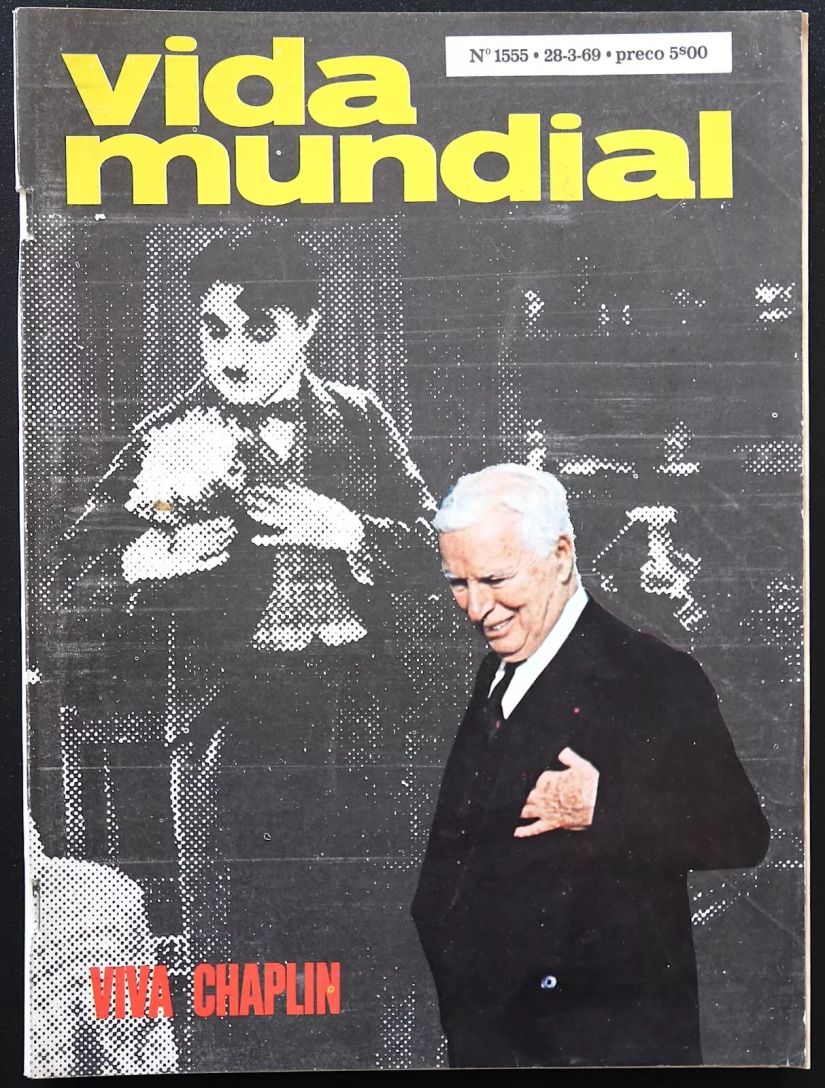 VIDA MUNDIAL ILUSTRADA magazine side cover Issue 1555 28 March 1969