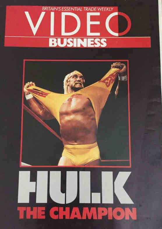 VIDEO BUSINESS (UK) magazine side cover 19 February 1990