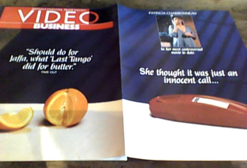 VIDEO BUSINESS (UK) magazine side cover  Vol 9 # 2 9 January 1989
