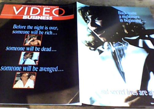 VIDEO BUSINESS (UK) magazine side cover  Vol 9 # 3 16 January 1989