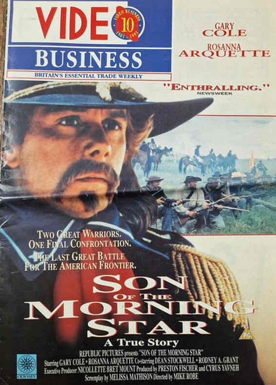 VIDEO BUSINESS (UK) magazine side cover   1991