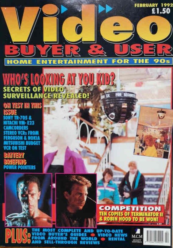 VIDEO BUYER AND USER magazine side cover Issue 7  February 1992