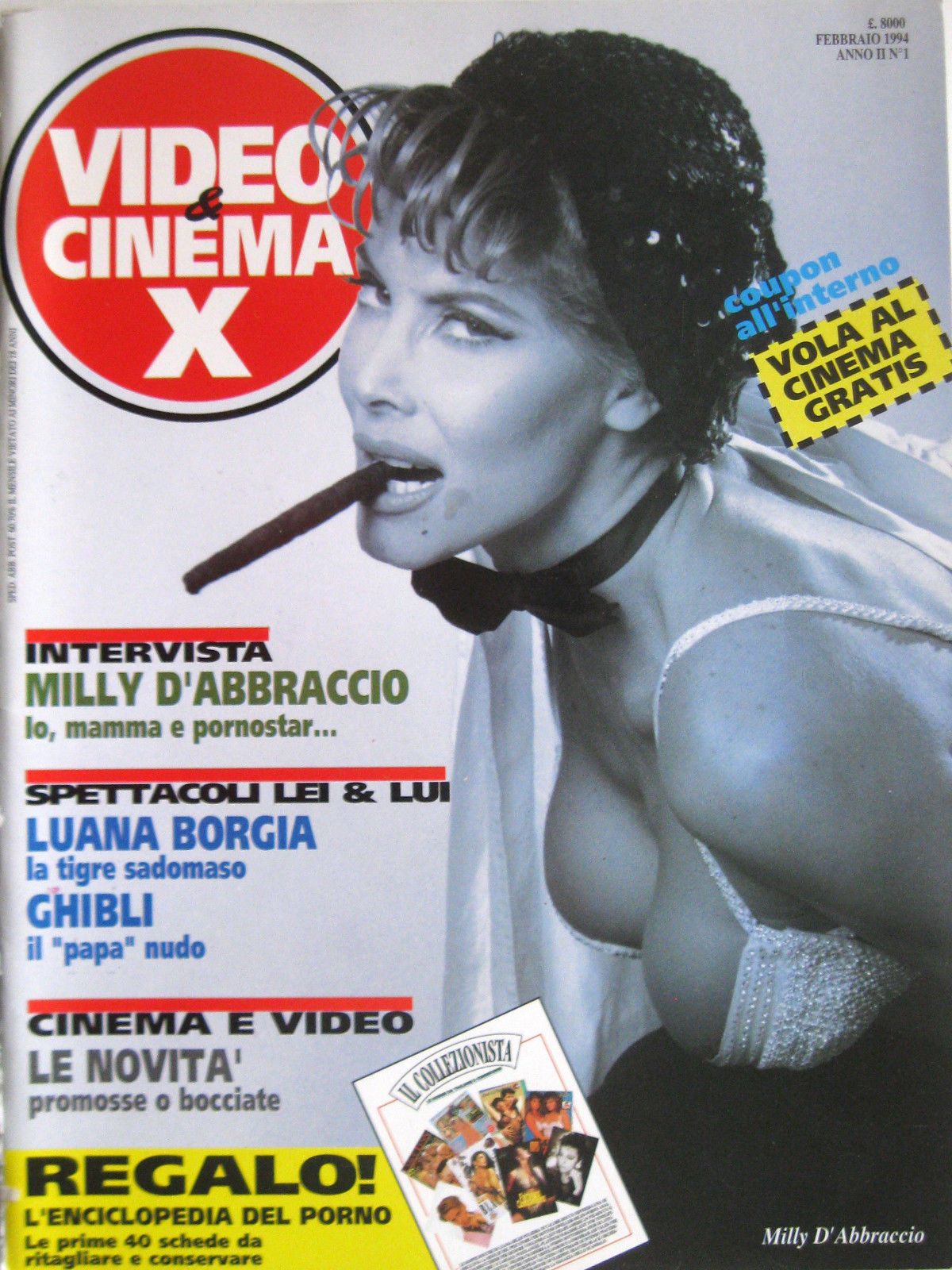 VIDEO AND CINEMA X magazine side cover Issue 1  February 1994