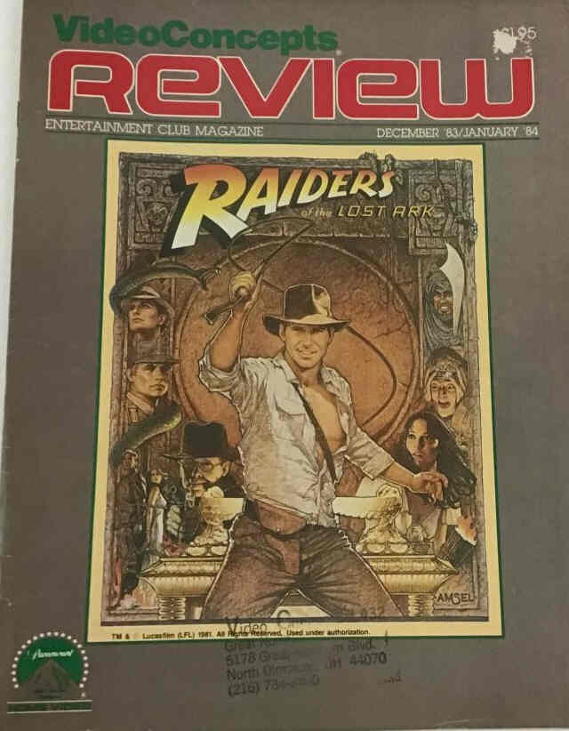 VIDEO CONCEPTS REVIEW magazine side cover  December 1983/ January 1984 