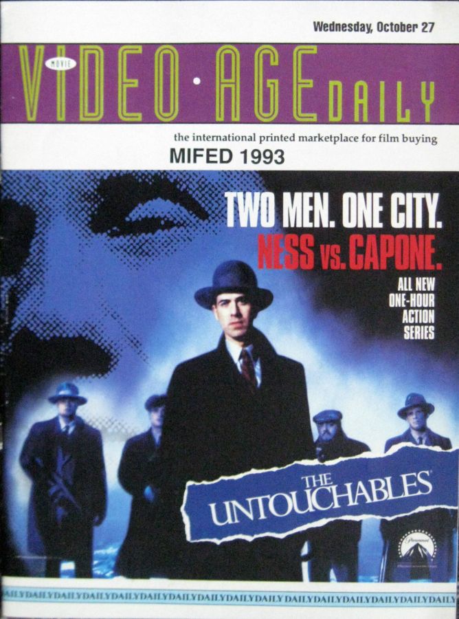 VIDEO AGE DAILY magazine side cover 27 October 1993