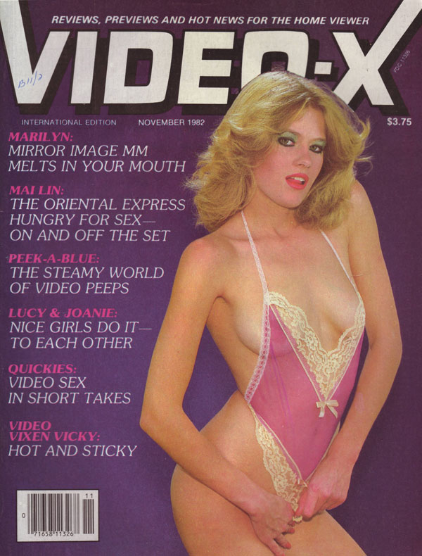 VIDEO-X magazine side cover  Vol 3 # 9 November 1982