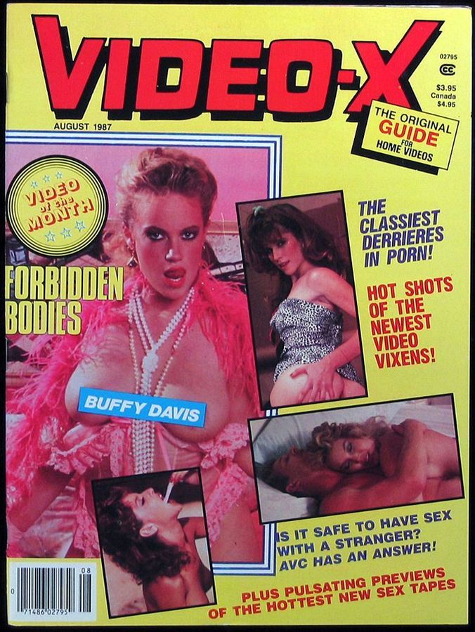 VIDEO-X magazine side cover August 1987