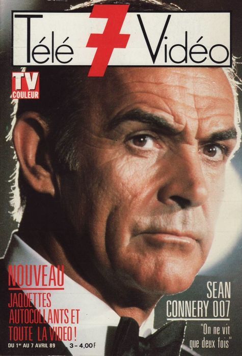 TELE 7 VIDEO magazine side cover Issue 3 1 April 1989