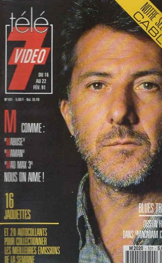 TELE 7 VIDEO magazine side cover Issue 101 16 February 1991