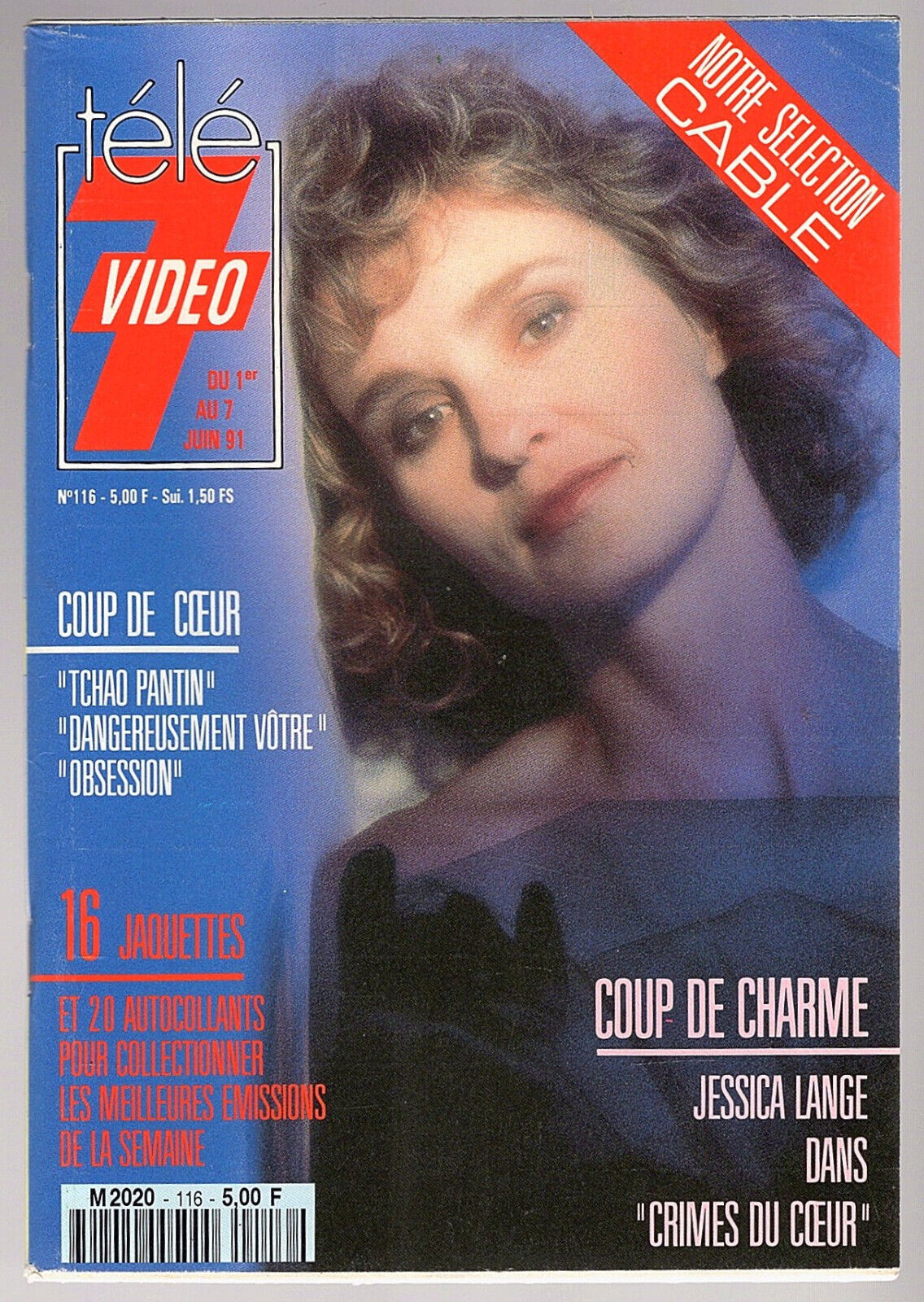 TELE 7 VIDEO magazine side cover Issue 116 1 June 1991