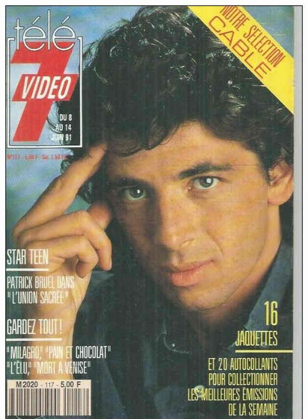 TELE 7 VIDEO magazine side cover Issue 117 8 June 1991