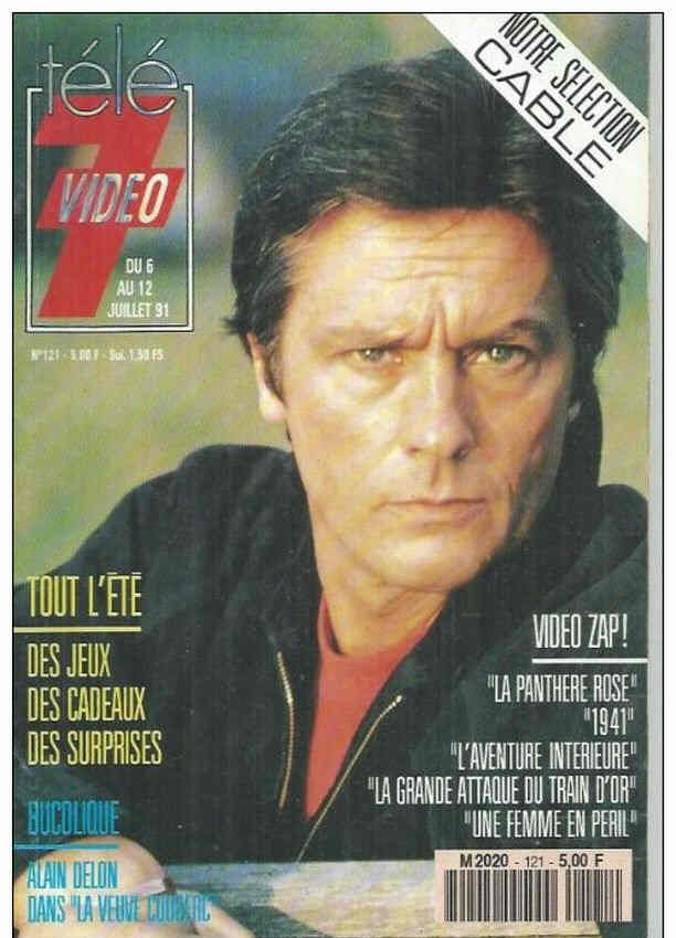 TELE 7 VIDEO magazine side cover Issue 121 6 July 1991