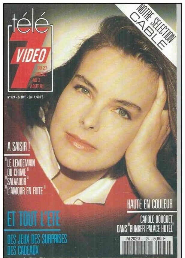 TELE 7 VIDEO magazine side cover Issue 124 27 July 1991
