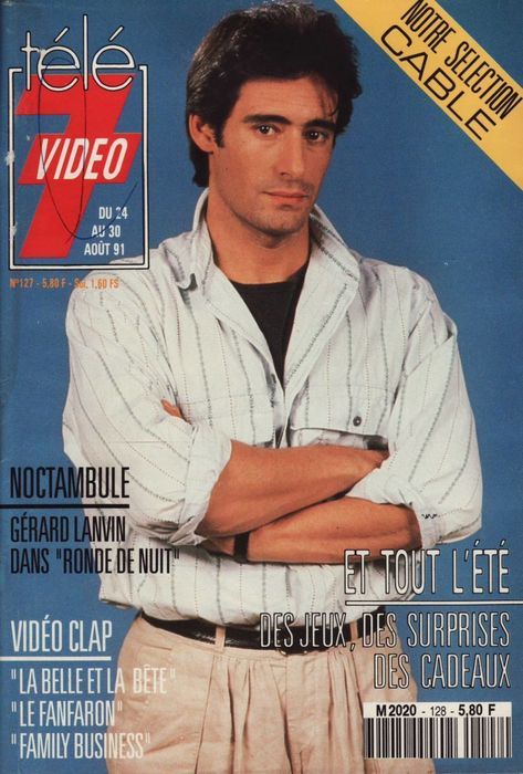 TELE 7 VIDEO magazine side cover Issue 128 24 August 1991