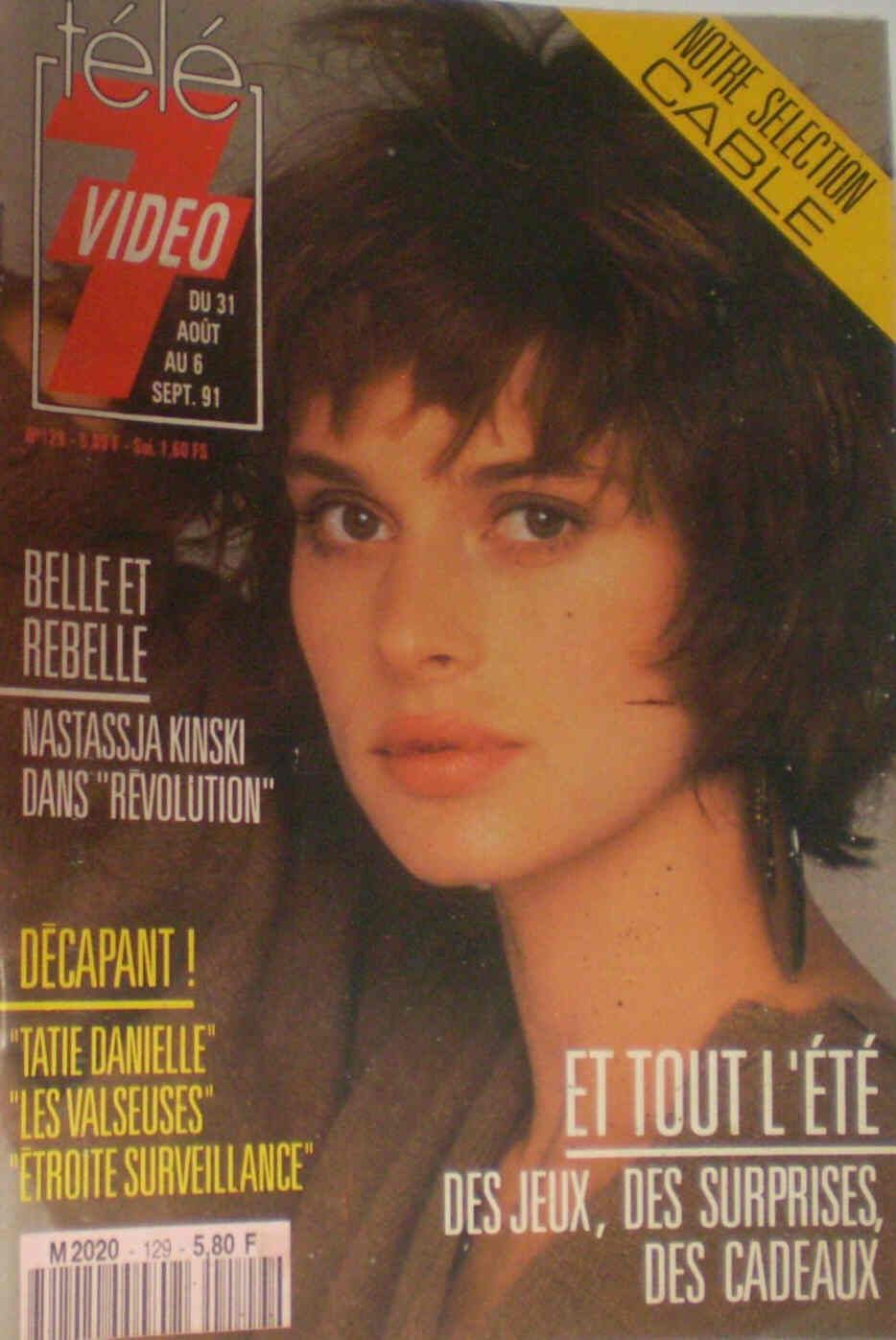 TELE 7 VIDEO magazine side cover Issue 129 31 August 1991