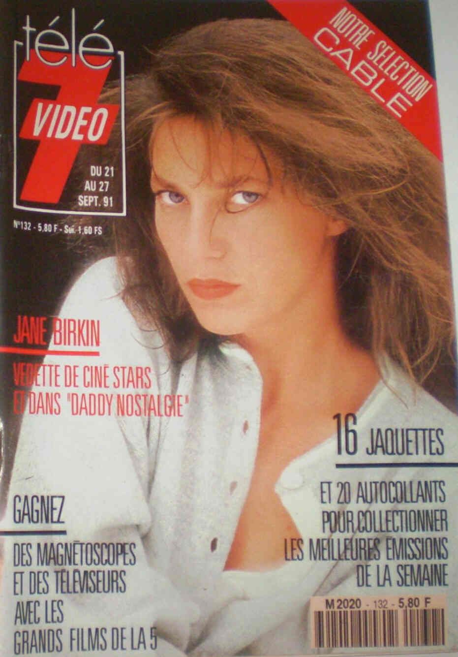 TELE 7 VIDEO magazine side cover Issue 132 21 September 1991
