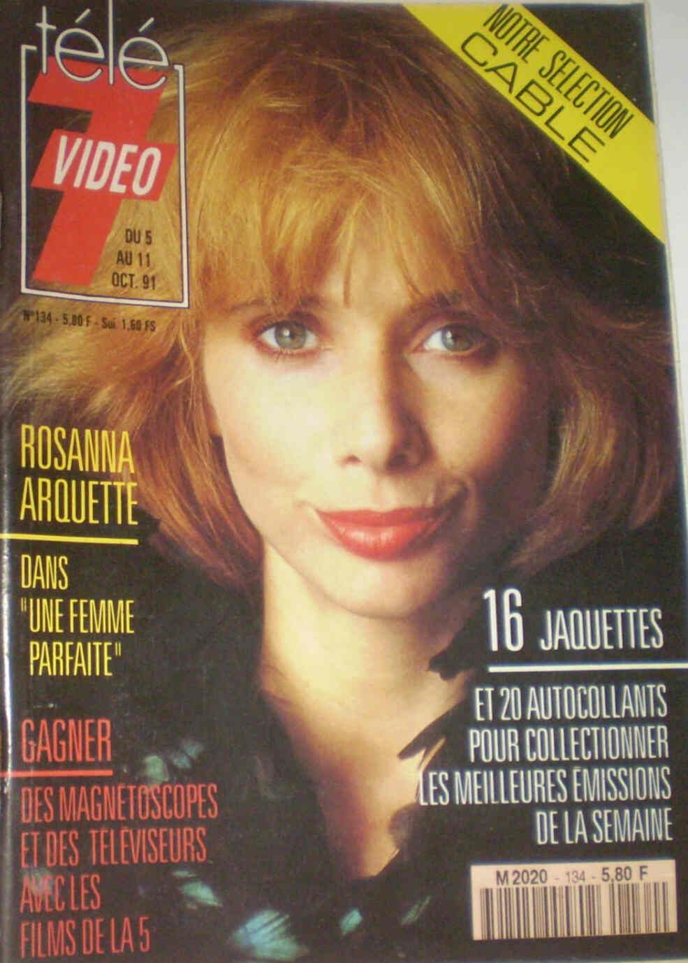 TELE 7 VIDEO magazine side cover Issue 134 5 October 1991
