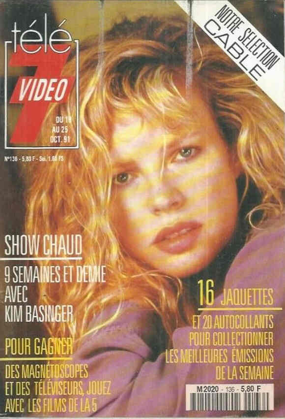 TELE 7 VIDEO magazine side cover Issue 136 19 October 1991