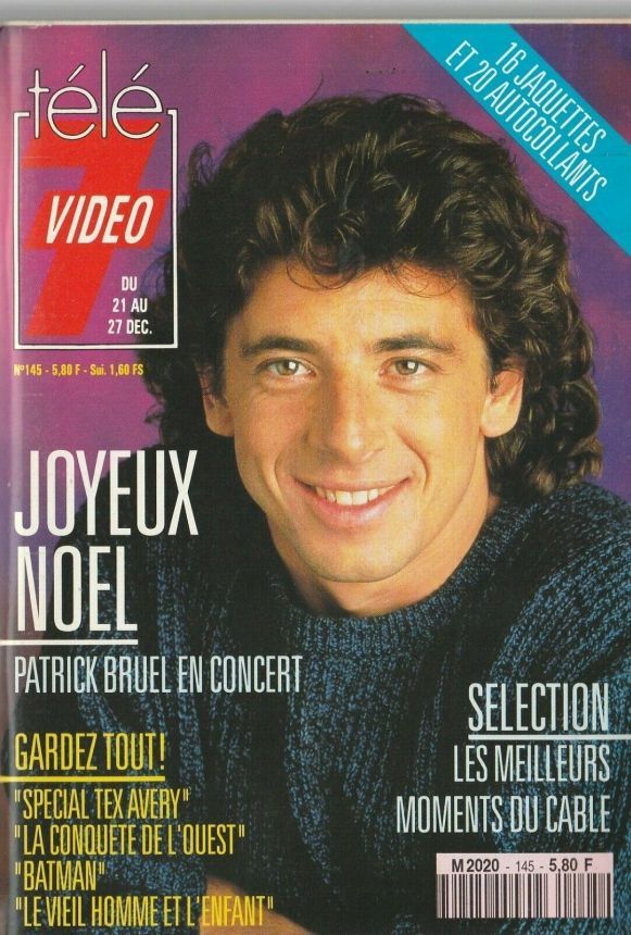TELE 7 VIDEO magazine side cover Issue 145 21 December 1991