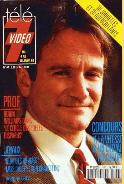 TELE 7 VIDEO magazine side cover Issue 147 4 January 1992