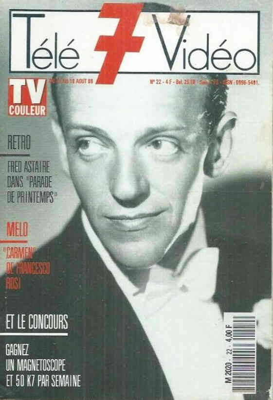 TELE 7 VIDEO magazine side cover Issue 22 12 August 1989