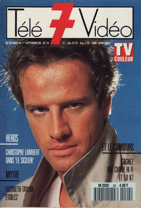 TELE 7 VIDEO magazine side cover Issue 24 26 August 1989