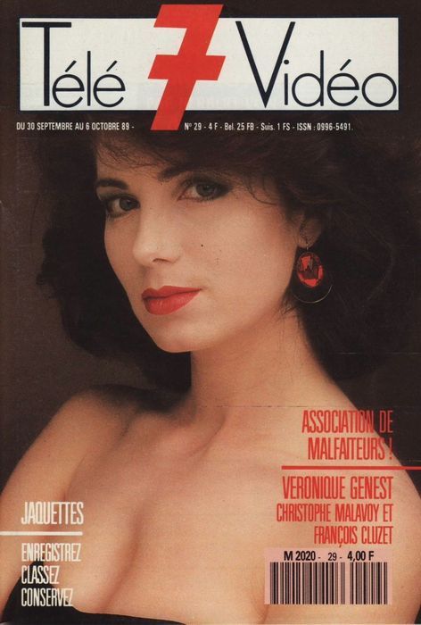 TELE 7 VIDEO magazine side cover Issue 29 30 September 1989