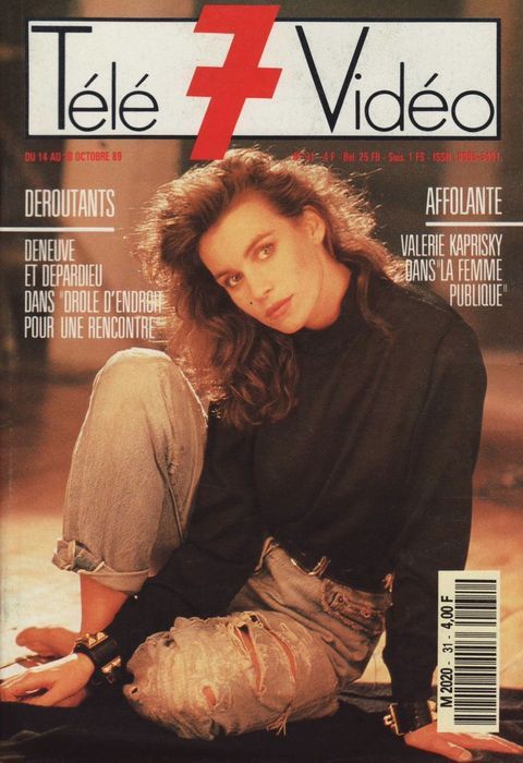 TELE 7 VIDEO magazine side cover Issue 31 14 October 1989