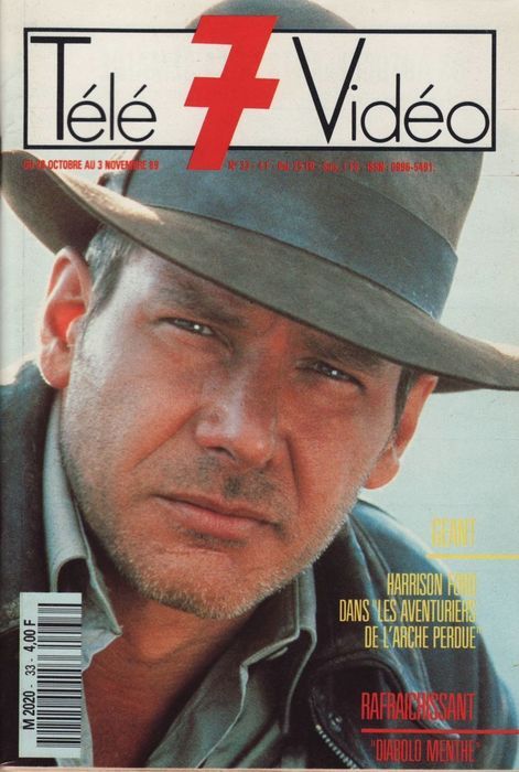 TELE 7 VIDEO magazine side cover Issue 33 28 October 1989