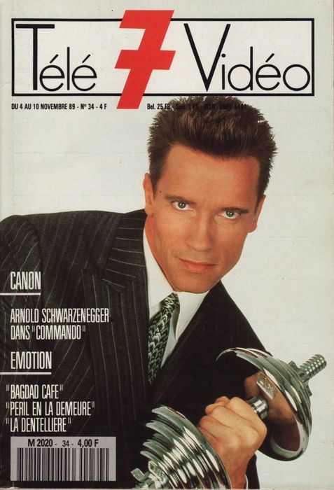 TELE 7 VIDEO magazine side cover Issue 34 4 November 1989