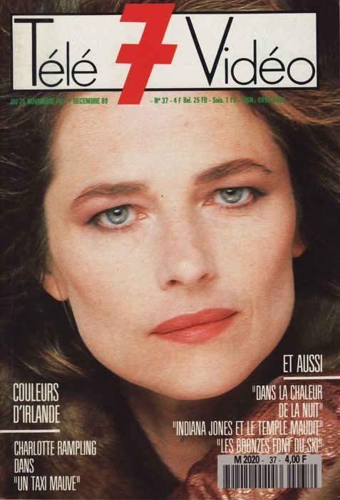 TELE 7 VIDEO magazine side cover Issue 37 25 November 1989