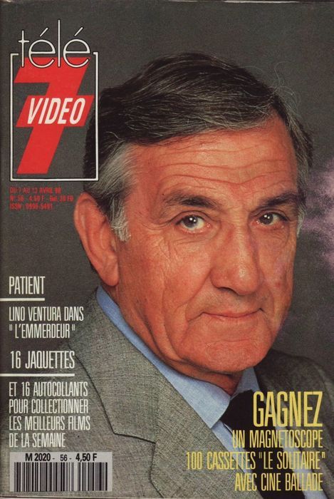 TELE 7 VIDEO magazine side cover Issue 56 7 April 1990